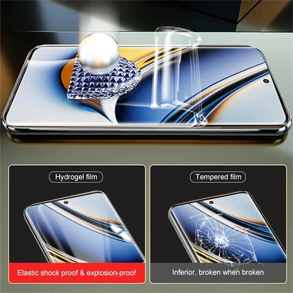Weiche Hydrogel-Folie für Realme 16 14 15 13 12 11 10 9 Pro (5 Stück) – Bild 4
