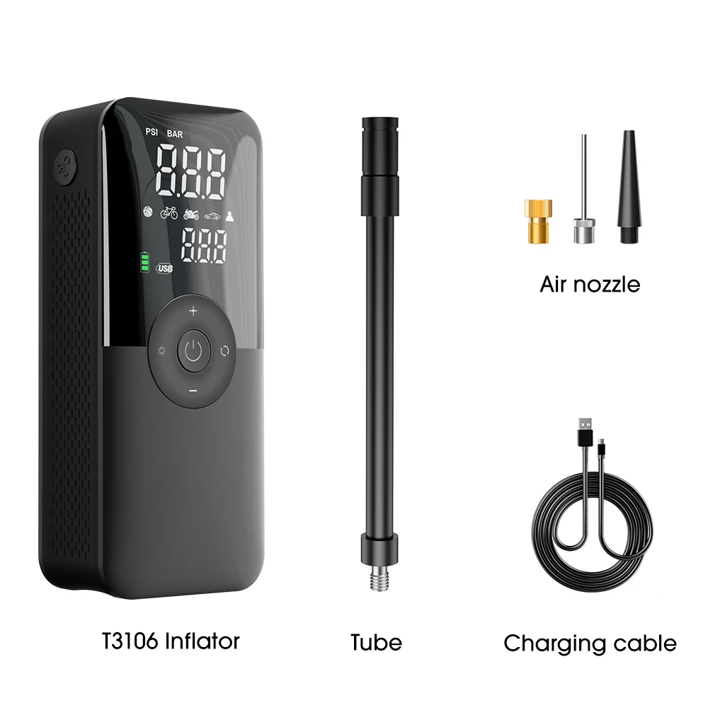 CARSUN Wiederaufladbare Reifen Inflator Digitale Cordless Auto Reifen Inflator Für Motorrad Fahrrad Bälle