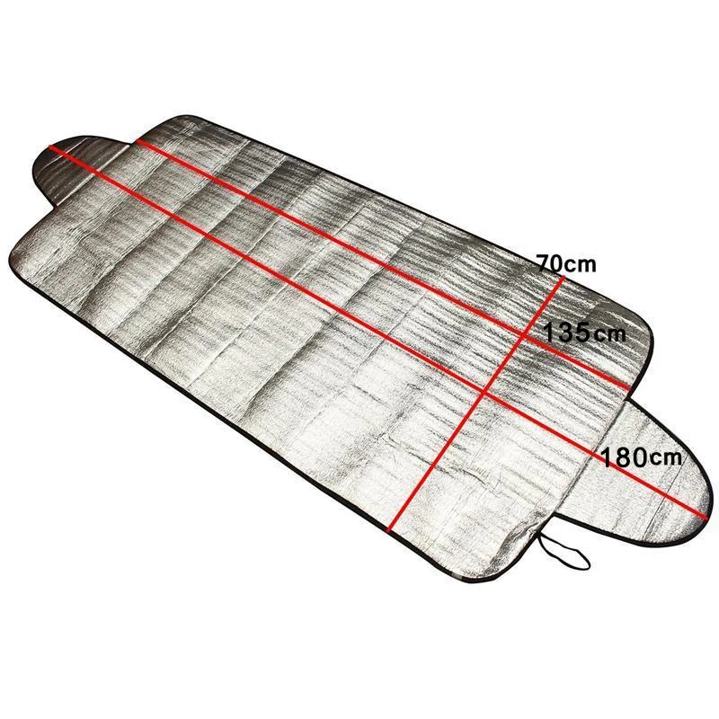 140x70CM Auto Fenster Sonnenschutz Windschutzscheibe Schnee Eis Anti-Uv-Schutz Vorne Hinten Windschutzscheibe