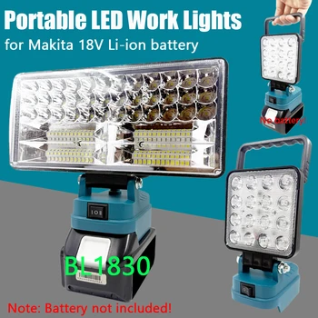 Elektrowerkzeug-Teile für Makita 18 V Lithium-Batterie, LED-Arbeitsscheinwerfer, Handlampe, Strahler