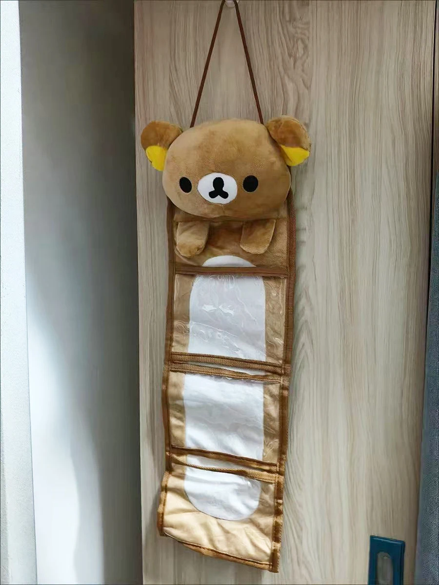 Kawaii Wandbehang Aufbewahrungstasche Cartoon Bär Tür Hängetasche – Bild 5