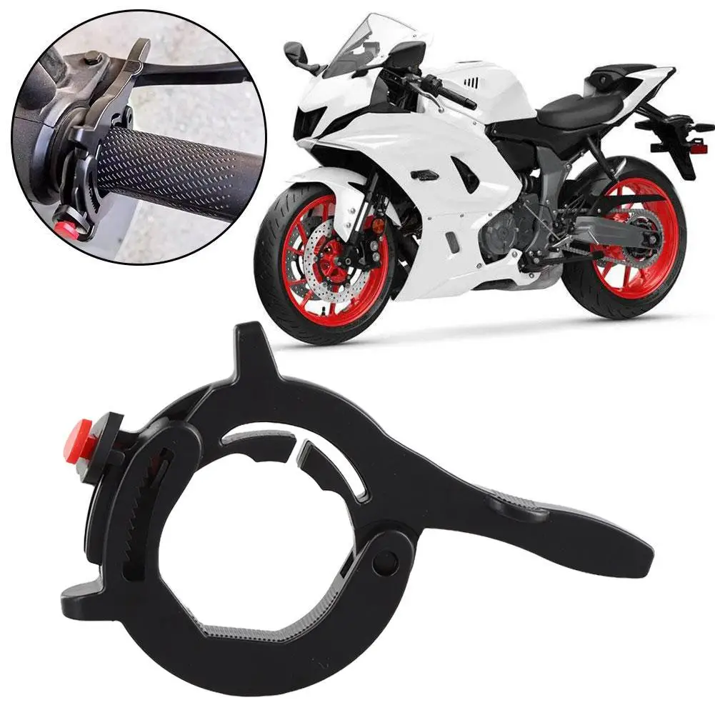 Motorrad Tempomat Gassperre Universal Leichte Hand Grip Lock Clamp – Bild 3