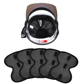 Motorrad Helm Einsatz Liner Kappe Kissen Pad Atmungsaktiv Schnell trocknend Schweiß Wicking Helm Isolierung