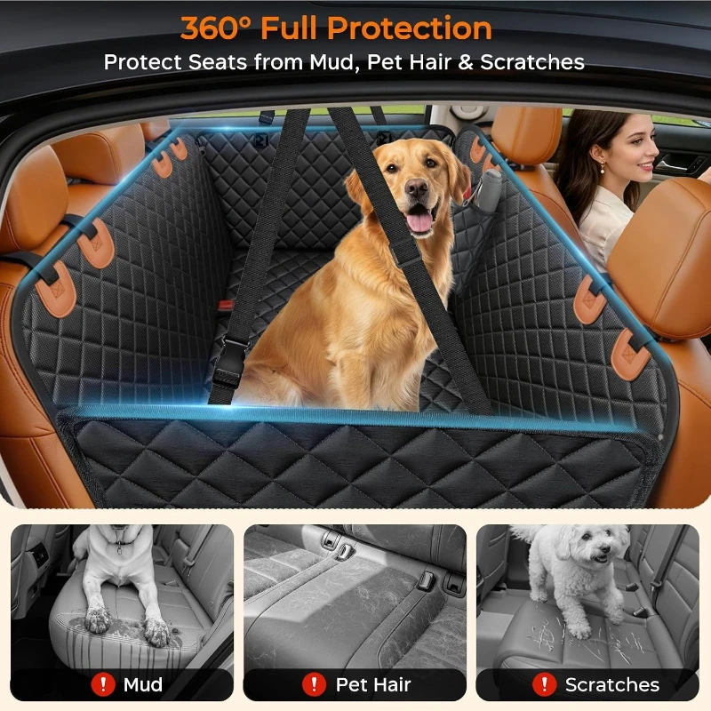 Hunde-Autositzbezug für Haustiere 100% Wasserdichter Sitzbezug – Bild 2