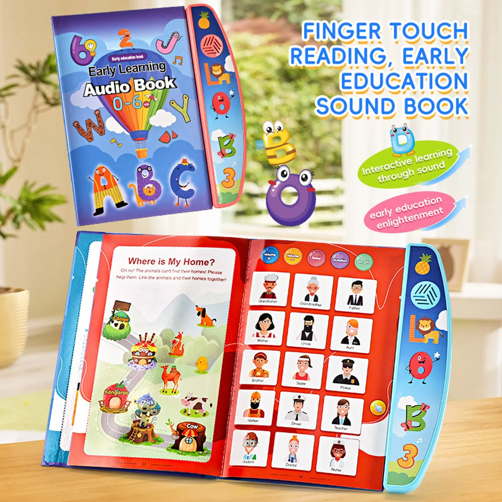 Kinder Elektronisches Buch Englisch Pädagogische Sound Lesemaschine – Bild 3