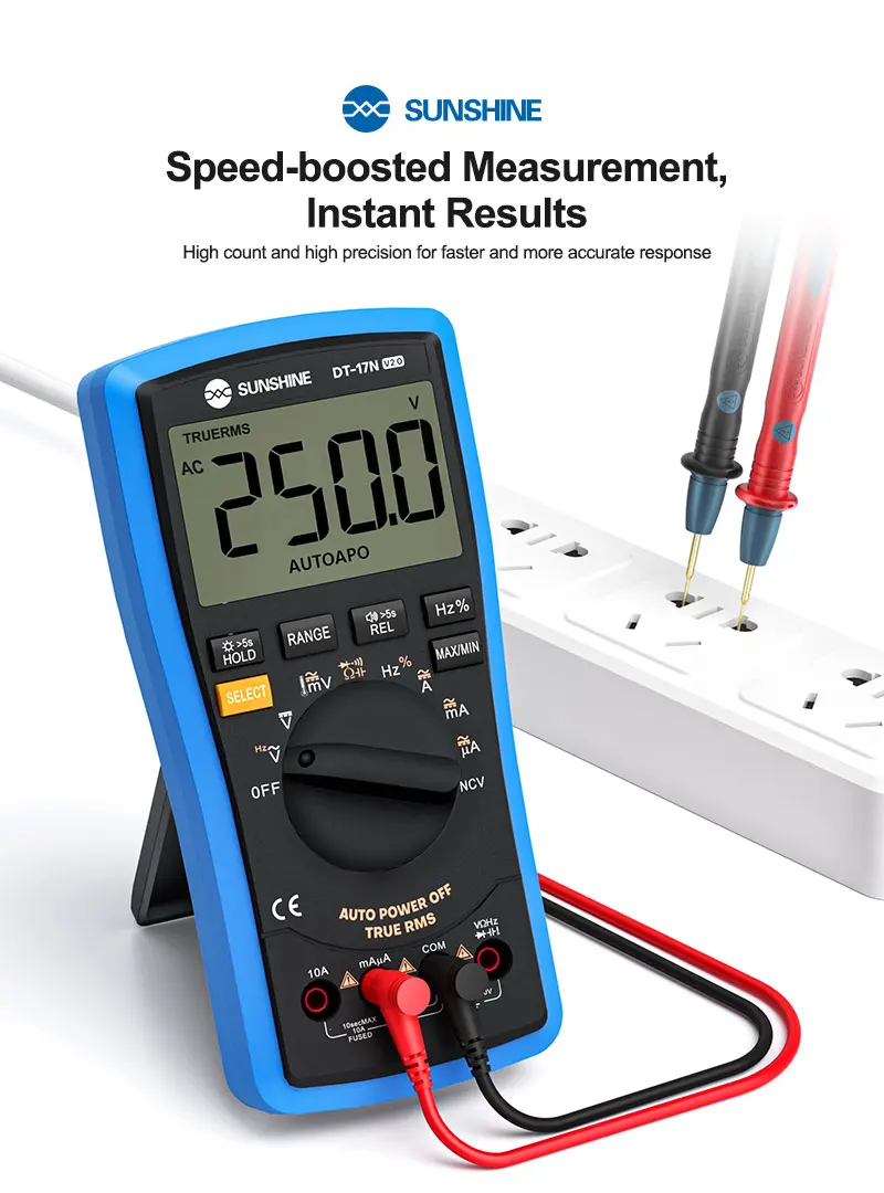 SUNSHINE DT-17N Auto Range LCD-Display Multimeter Digitalmultimeter – Bild 5