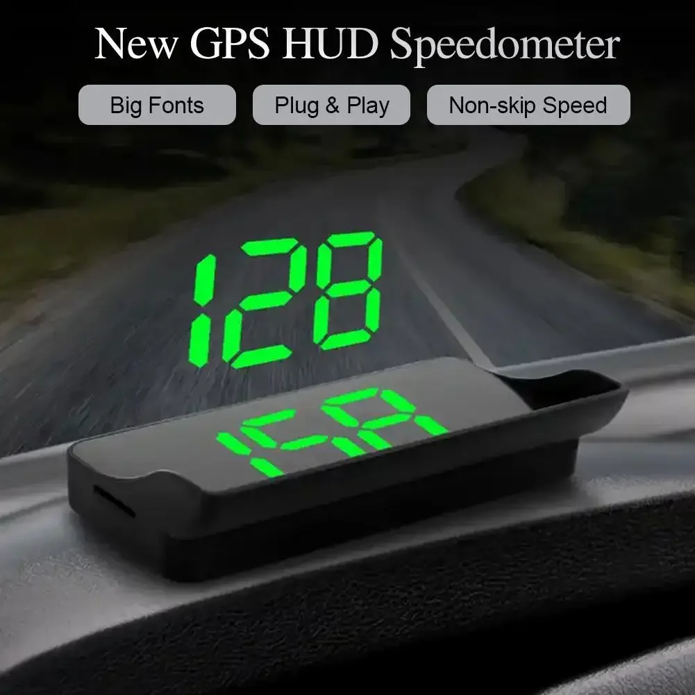 M2 Head Up Display GPS HUD Digital Tacho Plug Und Play Universal Autos Große Schrift KMH Windschutzscheibe