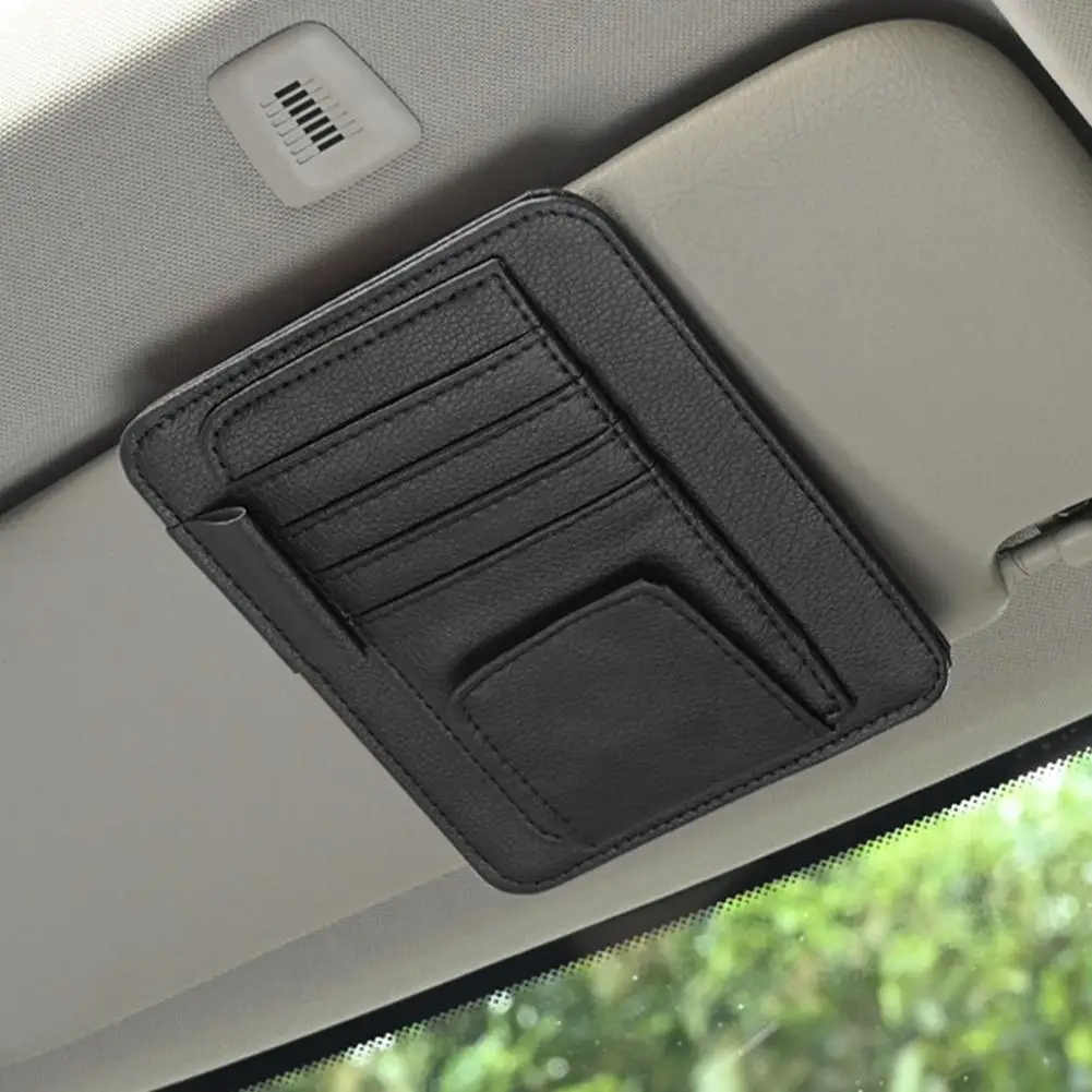 Auto Sonnenblende Organizer Multi-Pocket Visitenkarte Lagerung – Bild 5
