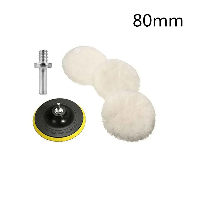 Universal Auto Polnischen Pad 3/4 zoll Für M10/M14 Weiche Wolle Maschine Wachsen Polierer Auto Körper polieren