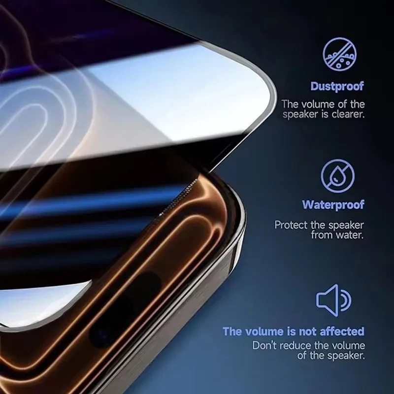 Displayschutzfolie mit Sichtschutz für iPhone 17 13 14 15 16 (3 Stück) – Bild 4