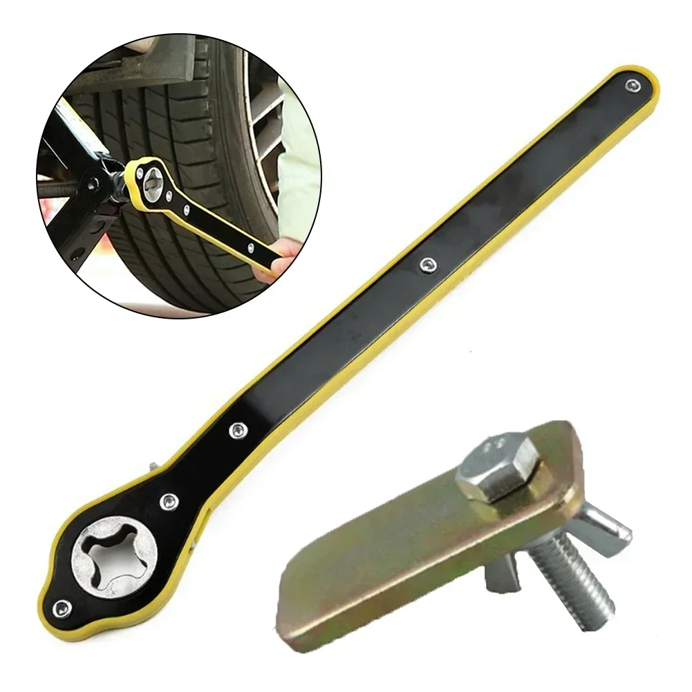 Auto arbeitssparende Jack Ratsche Scissor Jack Garage Reifen Rad Lug Schlüssel Griff arbeitssparende Schlüssel