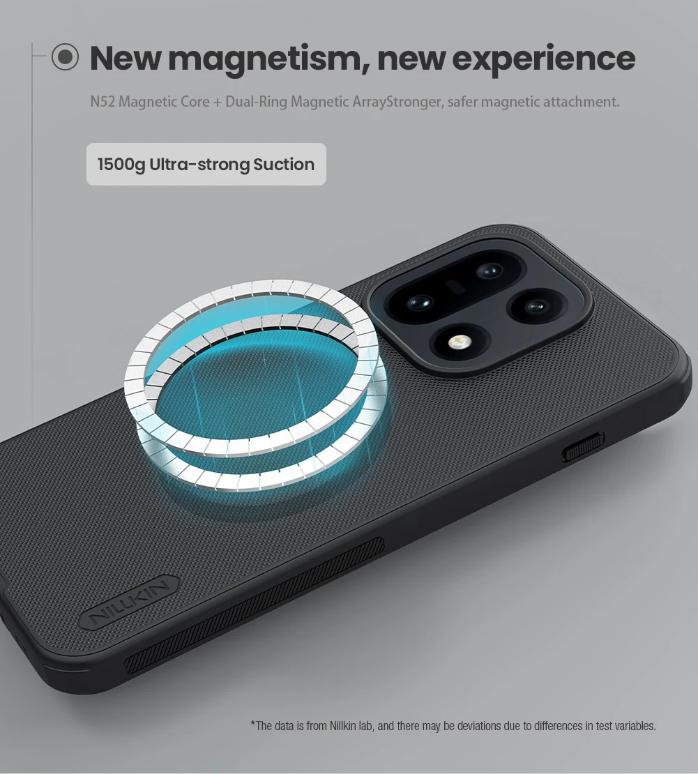 NILLKIN Schutzhülle für Oneplus 15, ausgestattet, magnetisch, super mattiert, Schild, matte PC-Abdeckung