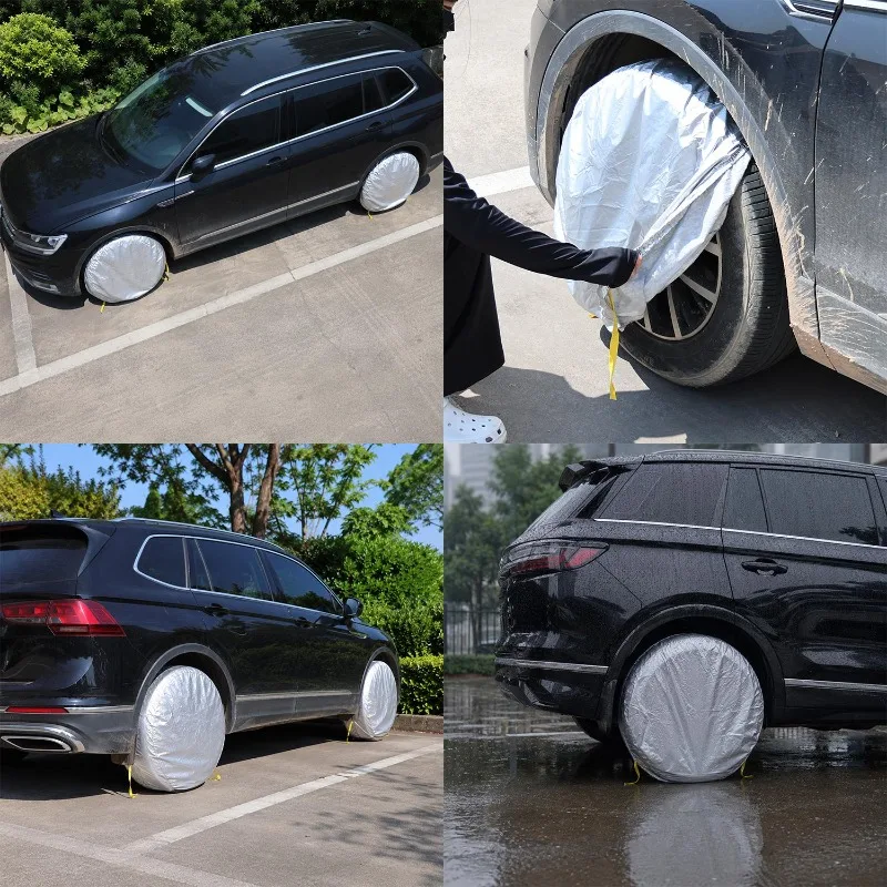 Reifen-Aufbewahrungstasche, Reifenabdeckungen, Fahrzeug-Radschutz – Bild 4