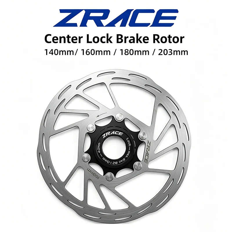 ZRACE Center Lock Bremsscheibe, starke Wärmeableitung, schwimmend, 140/160/180/203, für MTB/Straße