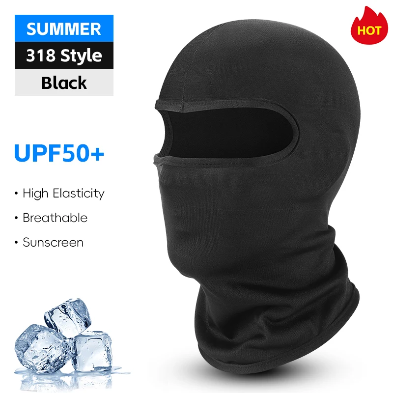 WEST BIKING Sommer-Radkappe aus Eisseide, atmungsaktive Anti-UV-Sturmhaube für Herren und Damen