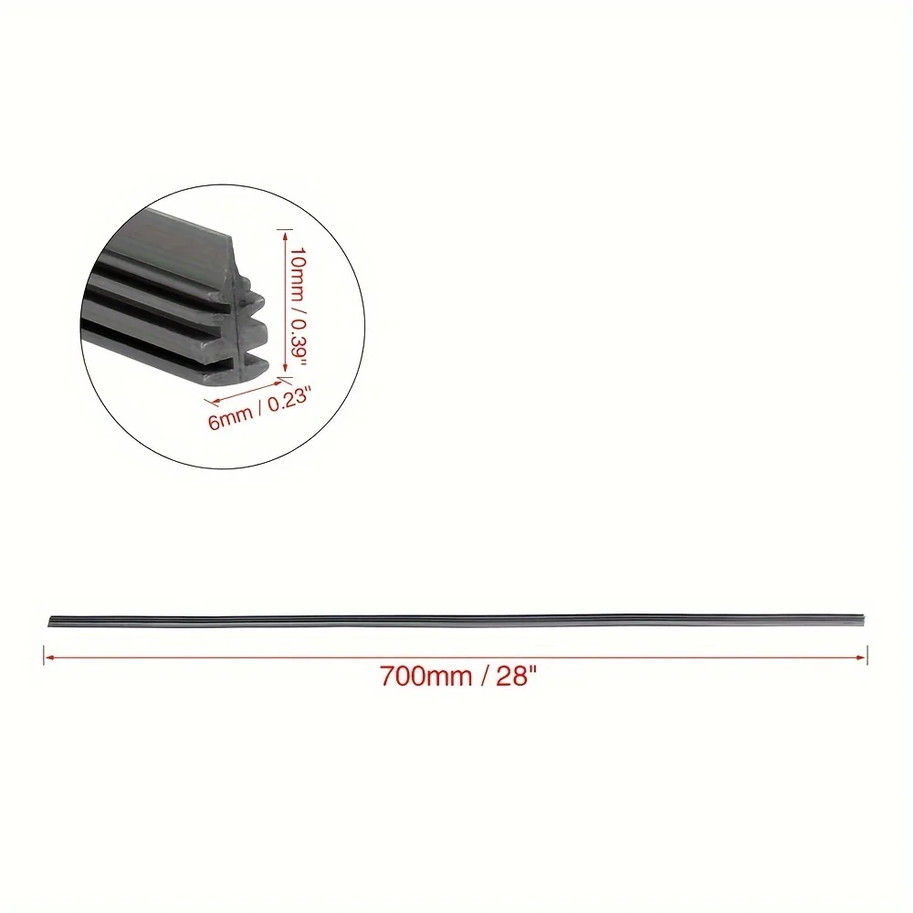 28 Zoll 6mm Universal Auto Gummi Rahmenlose (4 Stück) – Bild 6