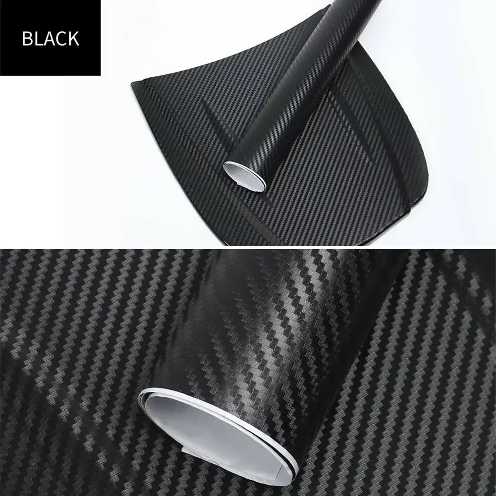 15x127cm Auto 3D Carbon Faser Rolle Film Aufkleber DIY Vinyl Film Auto Interior Styling Carbon Faser