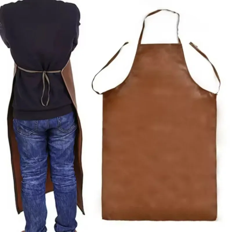 97×65CM Leder-Schweißschürze aus Polyurethan, Schweißer-Ausrüstung – Bild 2