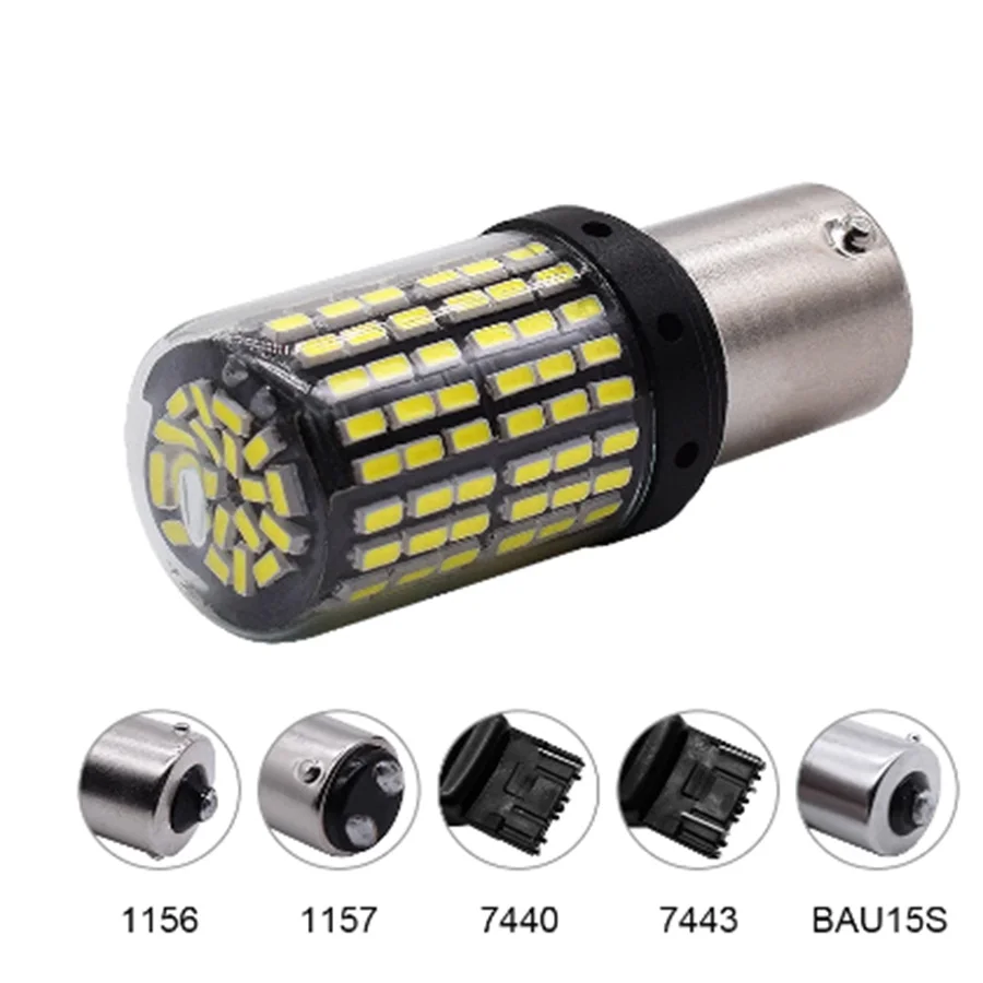 2x 1156/1157 144SMD BAU15S PY21W LED Blinker Rücklichtlampen Canbus – Bild 6