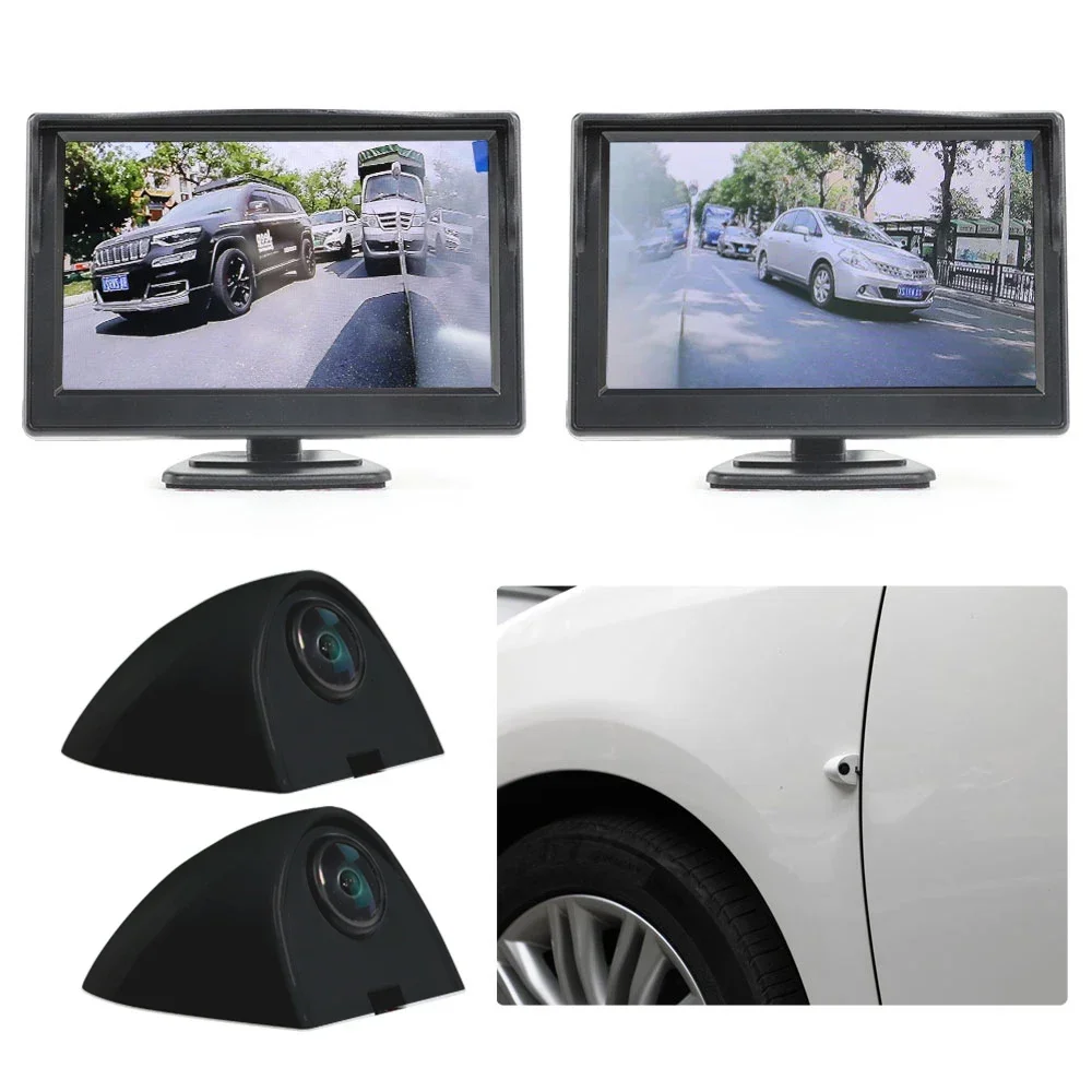 Auto AHD 5-Zoll-Digital-Seitenansicht-Überwachungsspiegelsystem, Nachtsicht HD 720P