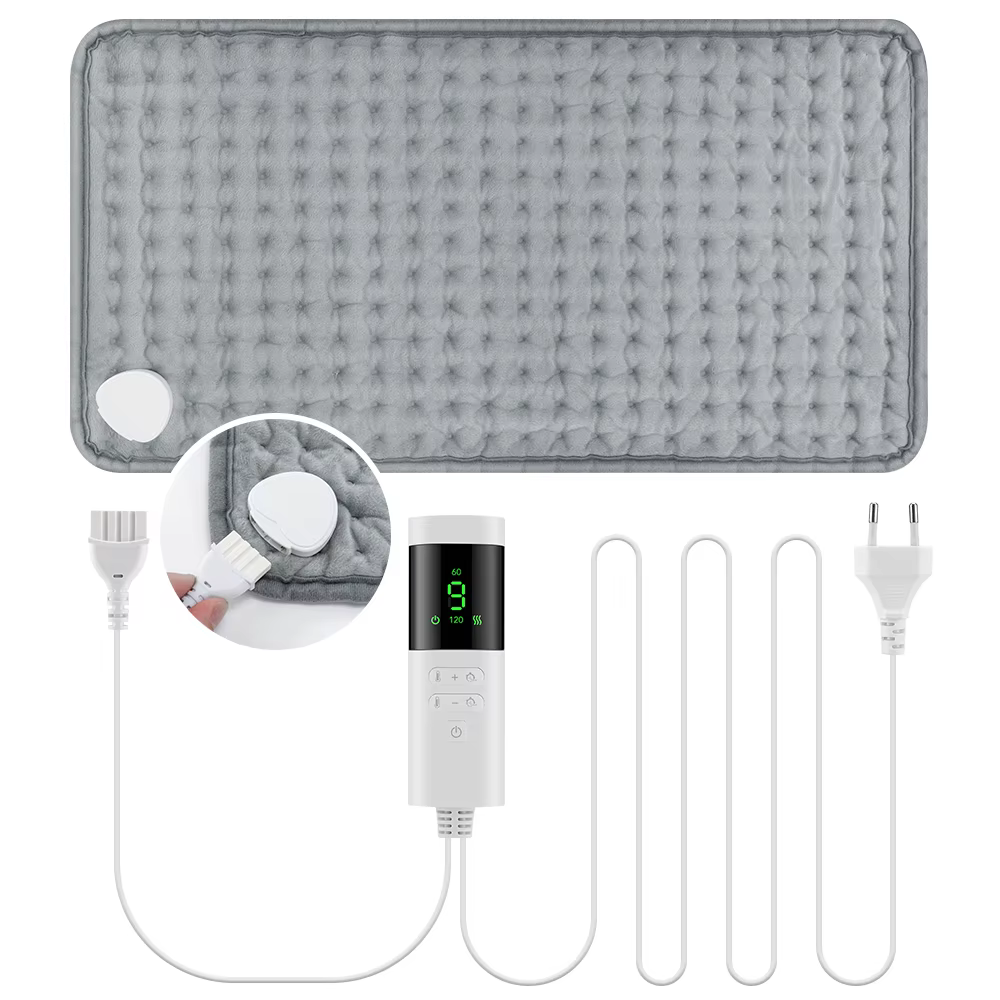 30 * 60 cm elektrische Heizkissen für Nacken, Schulter, Zuhause, Büro, waschbar, warme Winterdecke, 4 Timer, 9