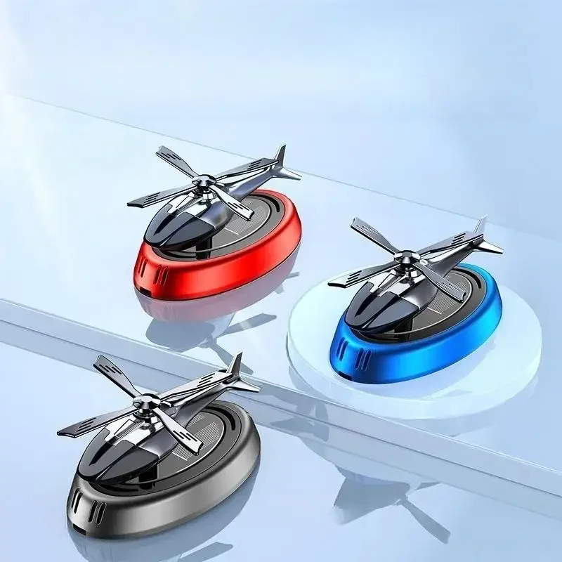 Solar Auto Lufterfrischer Parfüm Hubschrauber Dekor Innendekor Solar – Bild 4