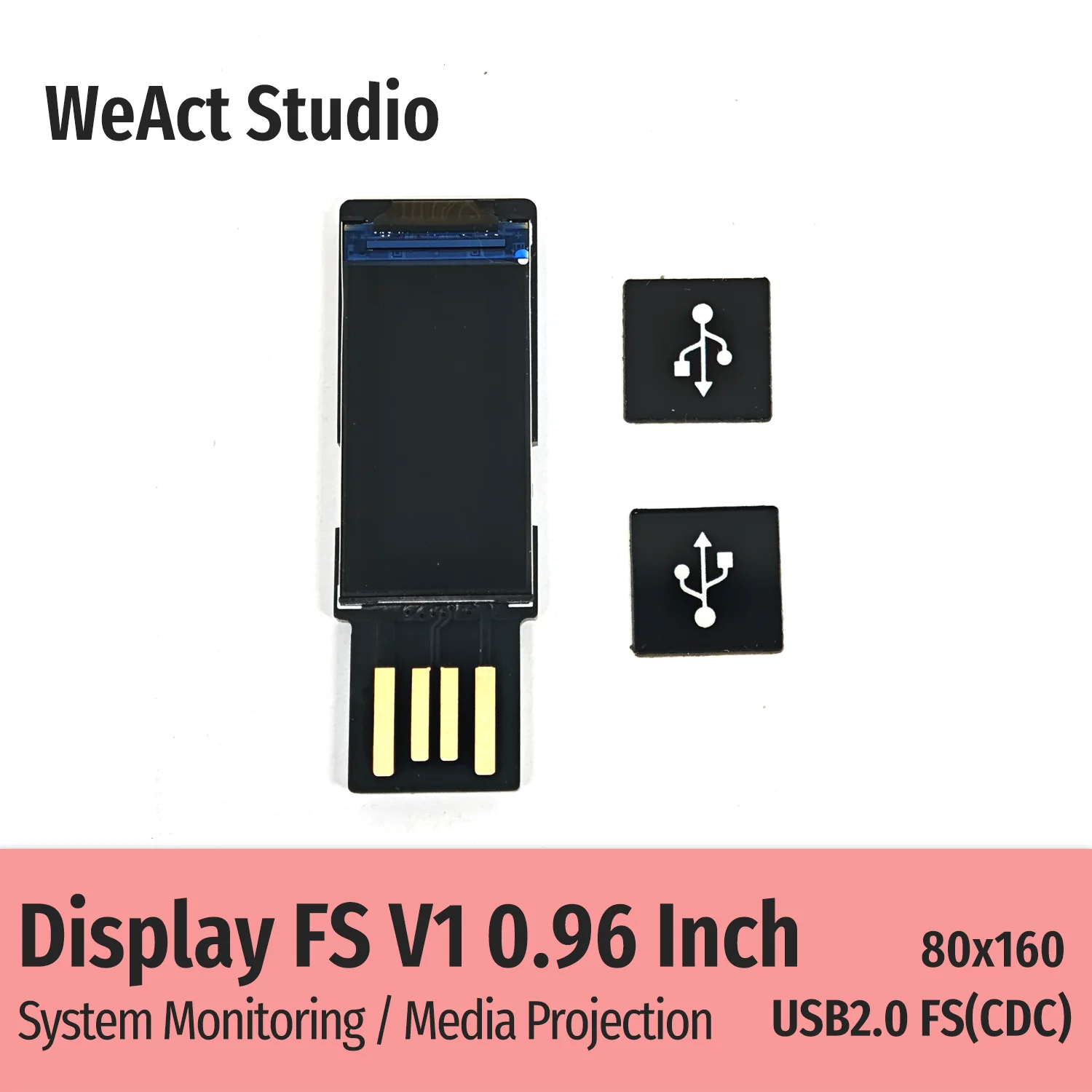WeAct 0,96 Zoll USB Sekundärbildschirm für Computer CPU GPU RAM HDD – Bild 4
