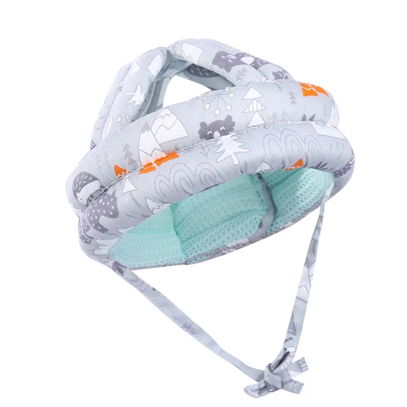 Säugling Kleinkind Cartoon Mesh Schutzhelm Baby Kinder Kopfschutz Hut zum Gehen Krabbeln Kinder lernt laufen