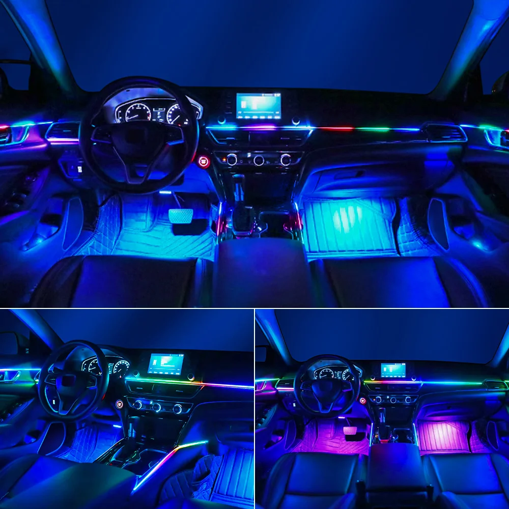 14/18 in 1 LED Acryl Auto Umgebungslicht RGB 64 213 Farbe Symphonie – Bild 6