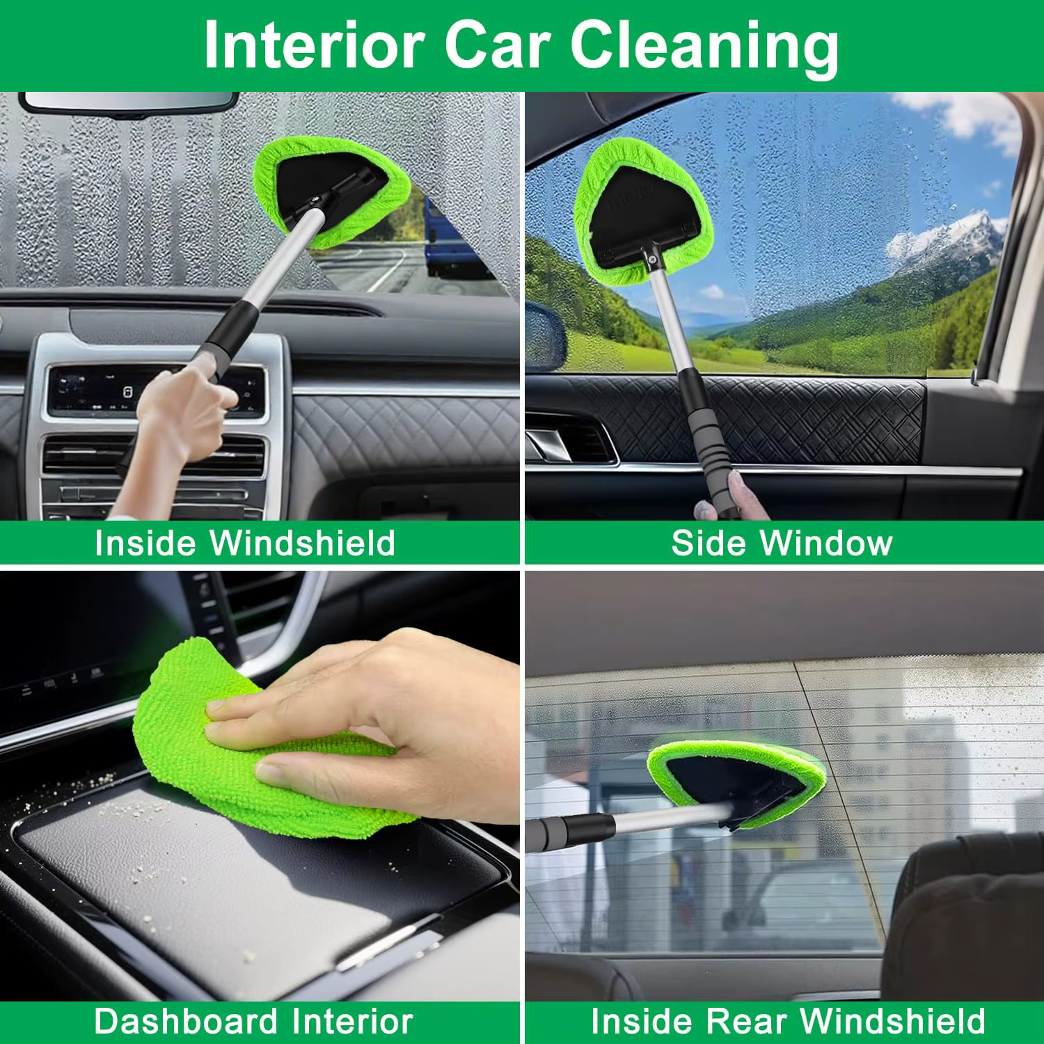 2026 neue Auto Windschutzscheibe Reinigung Pinsel Set Mikrofaser – Bild 2