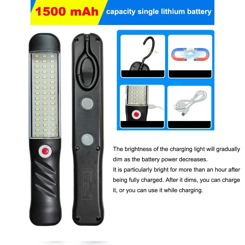 Tragbare magnetische Auto-Reparatur-Arbeitsleuchte, USB – Bild 4