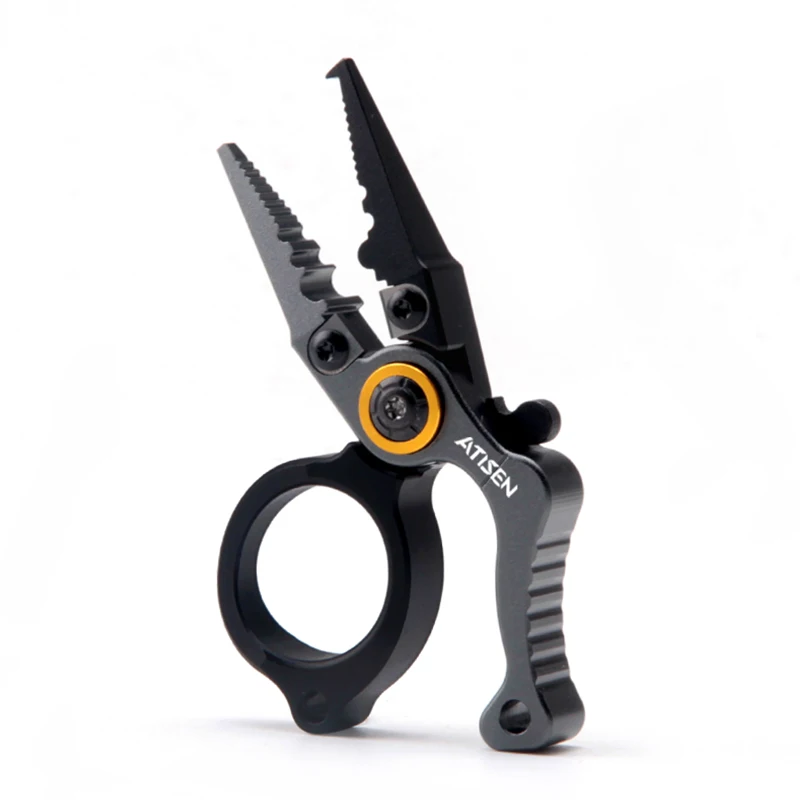 Booms Fishing X1 Angelzange aus Aluminium, Salzwasser, Surf-Angelgerät-Set, Angel-Multitool, Hakenentferner