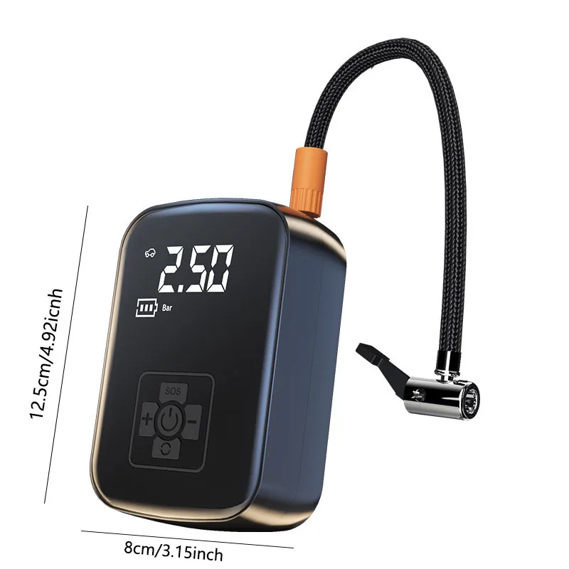 Drahtlose Auto Luft Kompressor Luftpumpe Elektrische Reifen Inflator – Bild 6