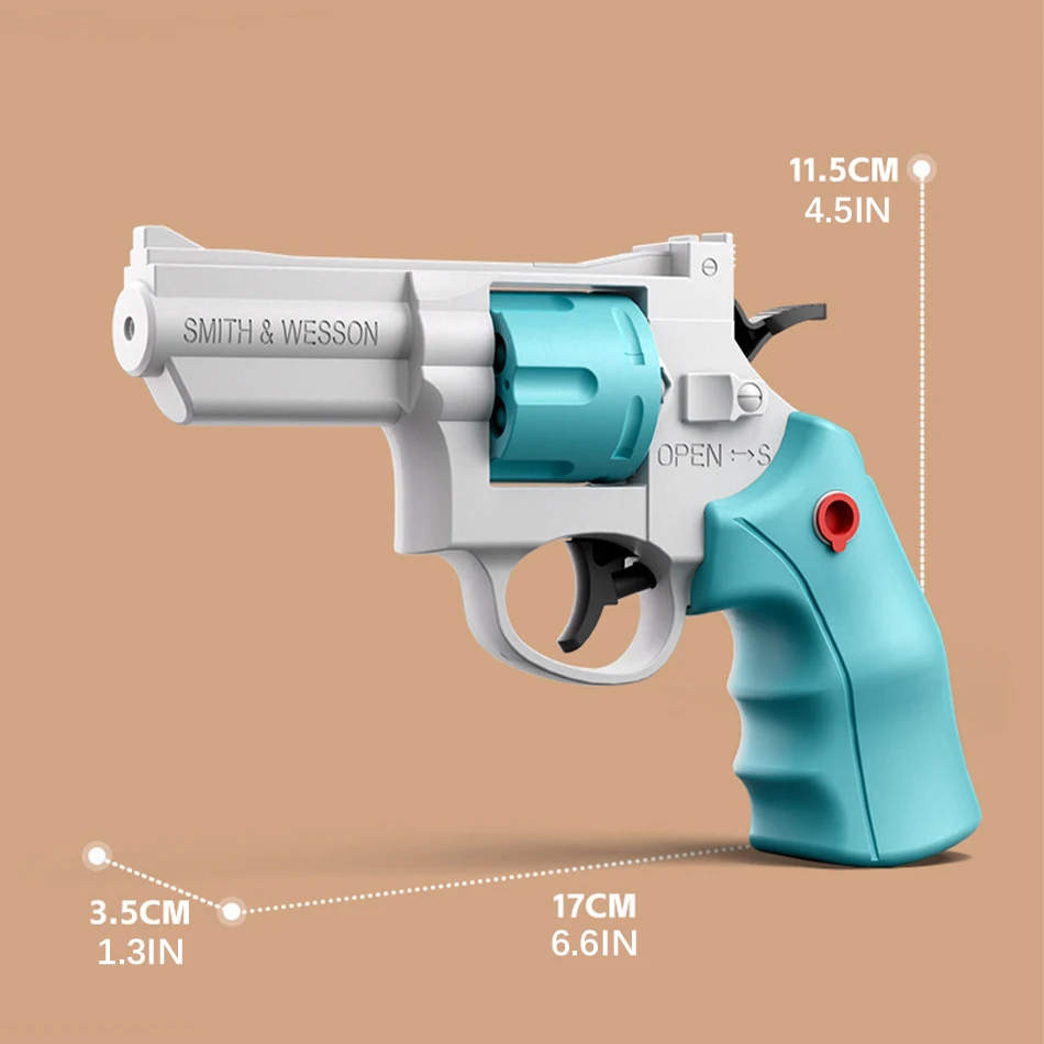 HUIQIBAO 2025, Sommer-Revolver-Wasserpistole, Spielzeug, mechanische – Bild 5