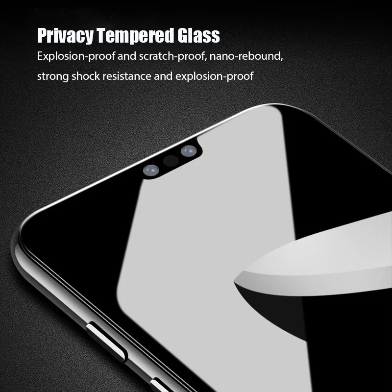 IPhone 16 17 18 15 14 pro Privatsphäre gehärtetes Glas sichtschutz – Bild 5