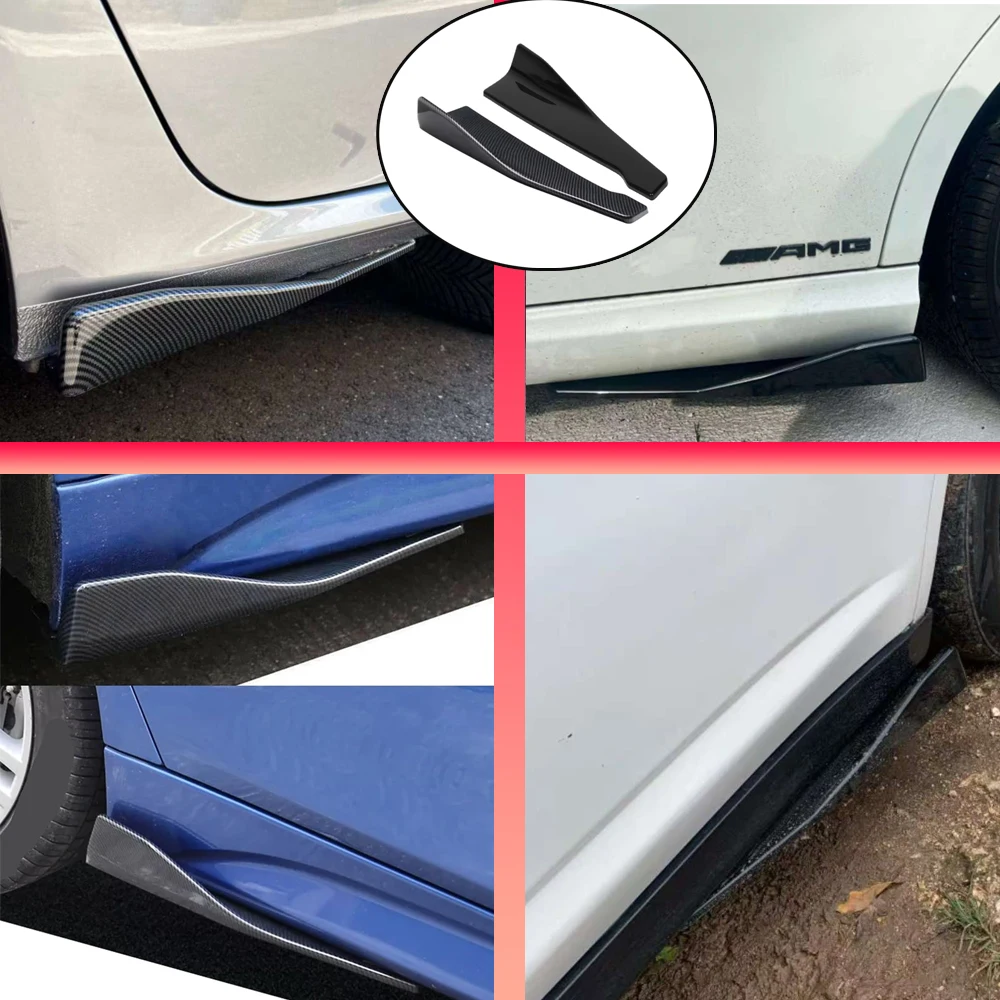 48CM Seite Röcke Für Autos Universal Stoßstange Spoiler Splitter – Bild 3