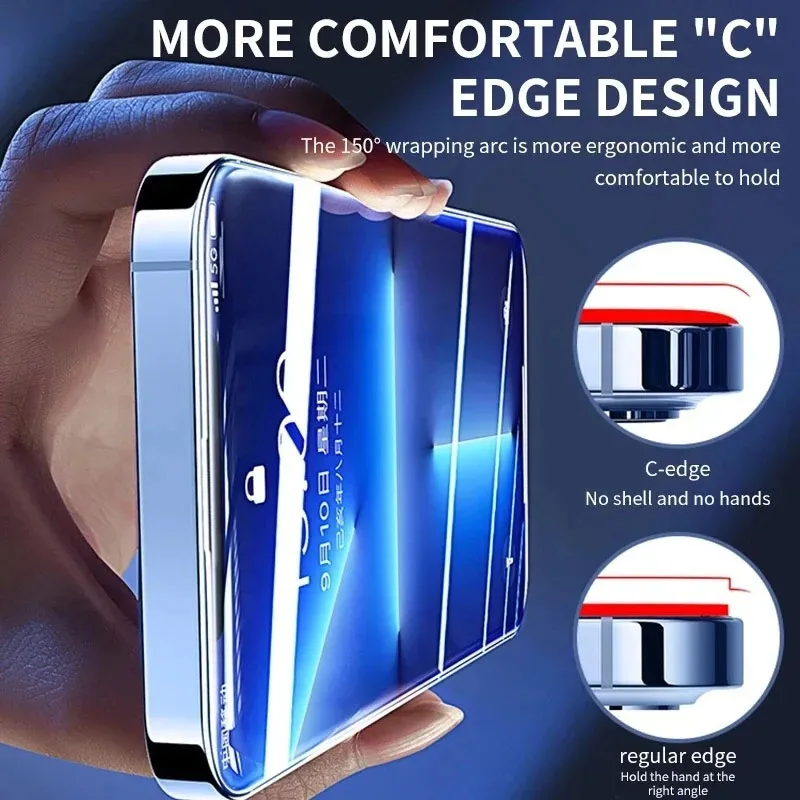 Gehärtetes Glas für iPhone 14 13 12 11 Pro Max (2 Stück) – Bild 3