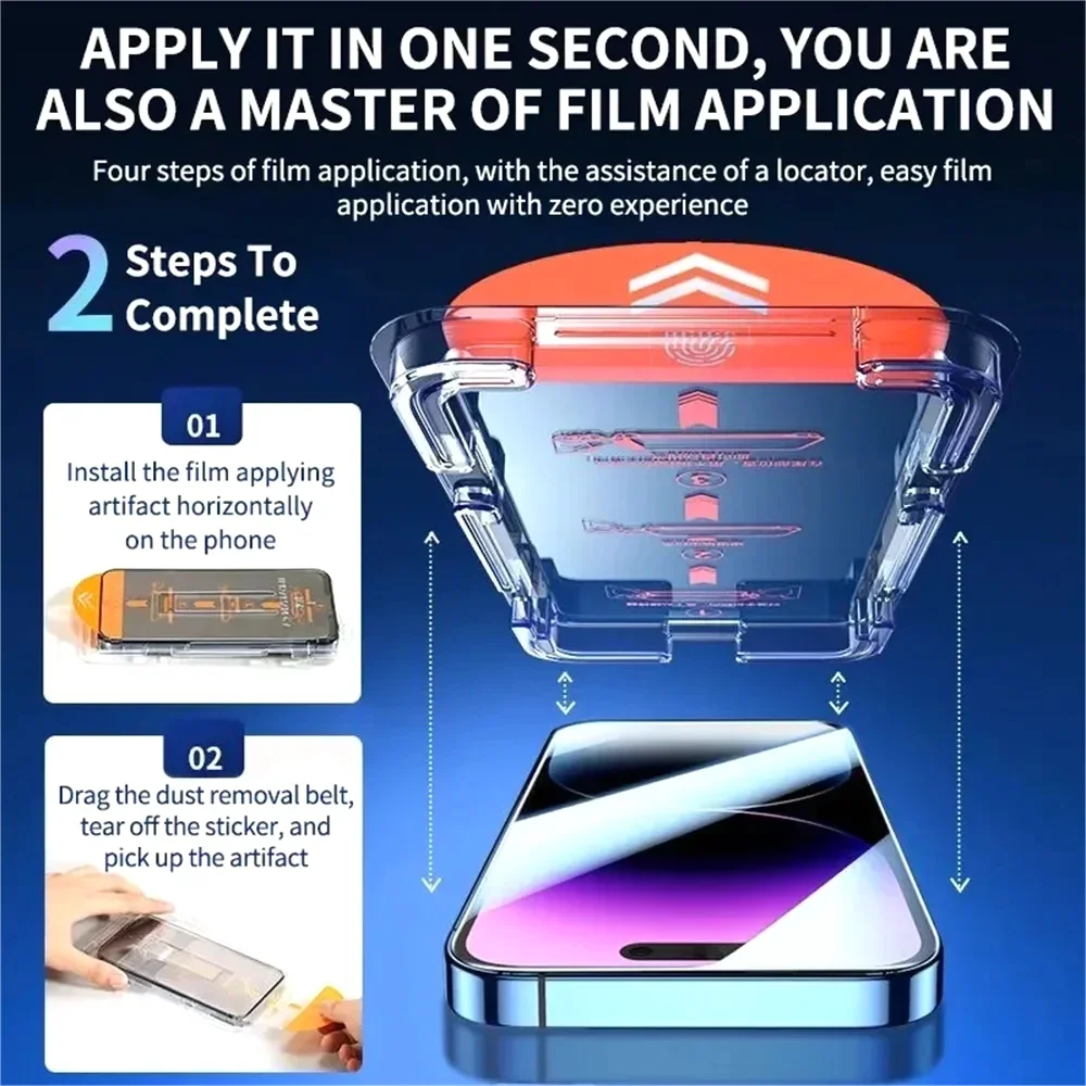 HD-Displayschutzfolien aus gehärtetem Glas für iPhone 17 16 (5 Stück) – Bild 2