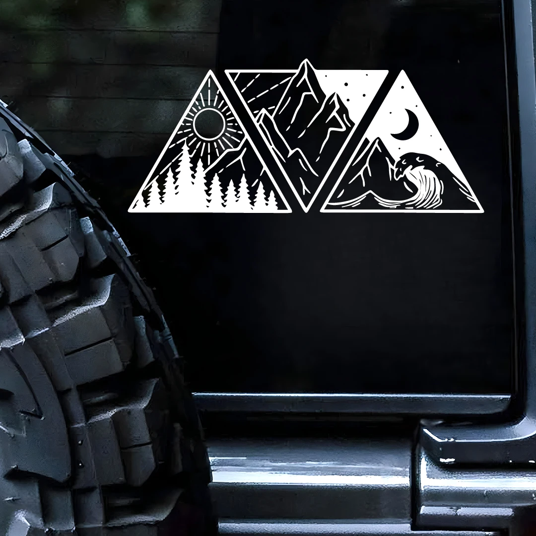 Auto Styling Ocean Mountain Aufkleber, Wohnmobil SUV Dekor Vinyl – Bild 6