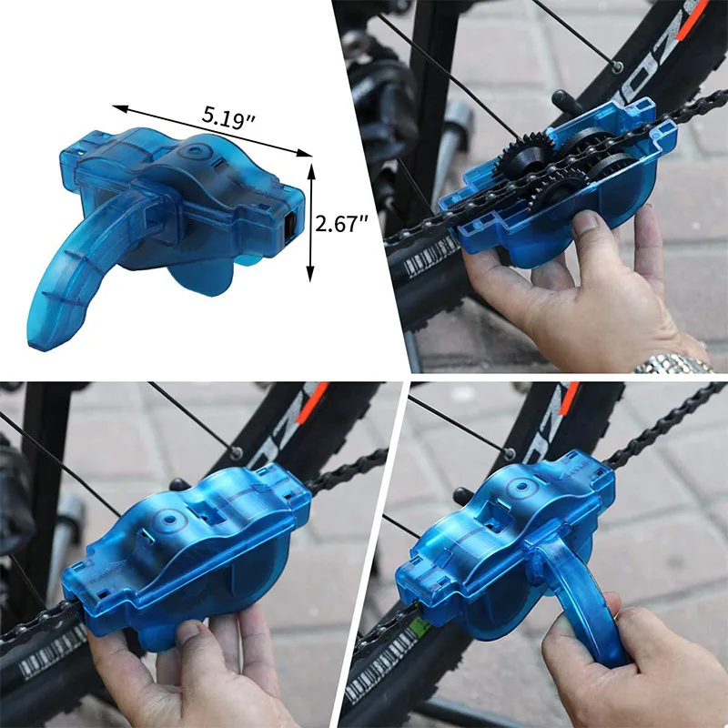 Tragbare Fahrrad Kette Reiniger Fahrrad Bürsten Wäscher Waschen – Bild 5