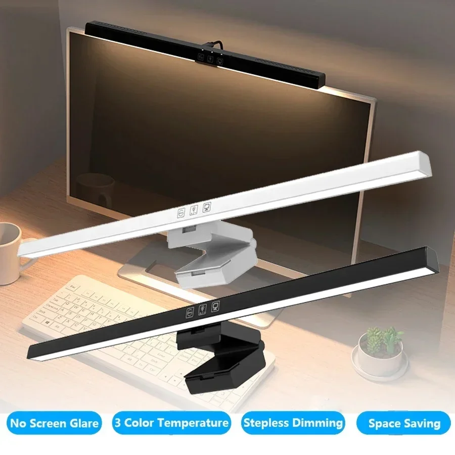 HOMEFISH 50cm Monitor-Lichtleiste USB Schreibtischlampe Stufenlos – Bild 4