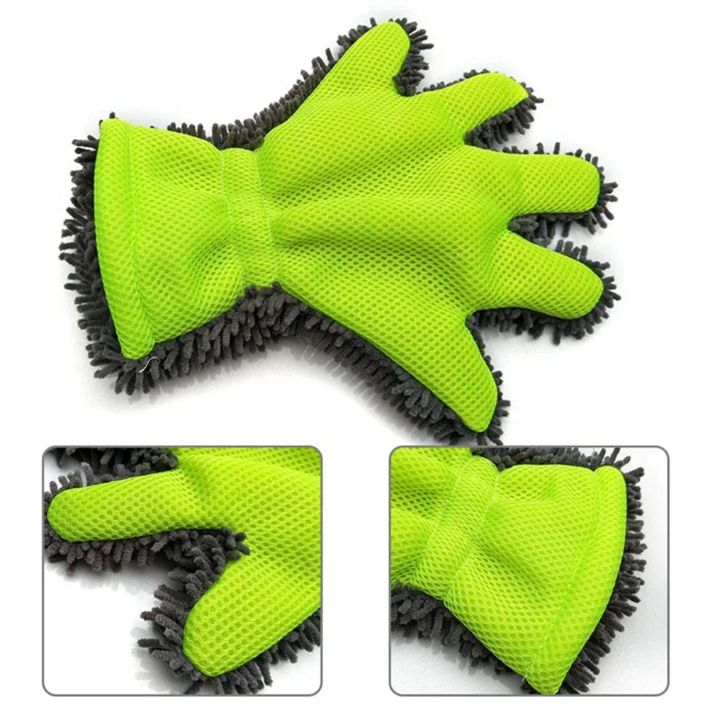 5-Finger Weiche Autowaschhandschuhe Reinigungsbürste für Auto – Bild 5