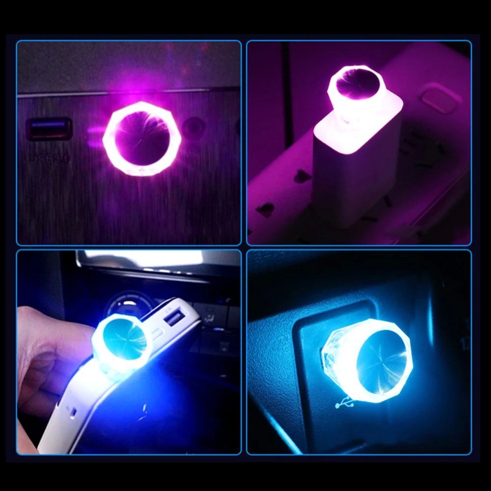 Usb Lampe Auto Innen Lichter Innen Auto Beleuchtung Atmosphäre Lampe – Bild 4