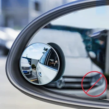 360 ° Verstellbarer Auto-Totwinkelspiegel, Weitwinkel-Konvexspiegel, Fahrzeug-Rückfahrhilfsspiegel