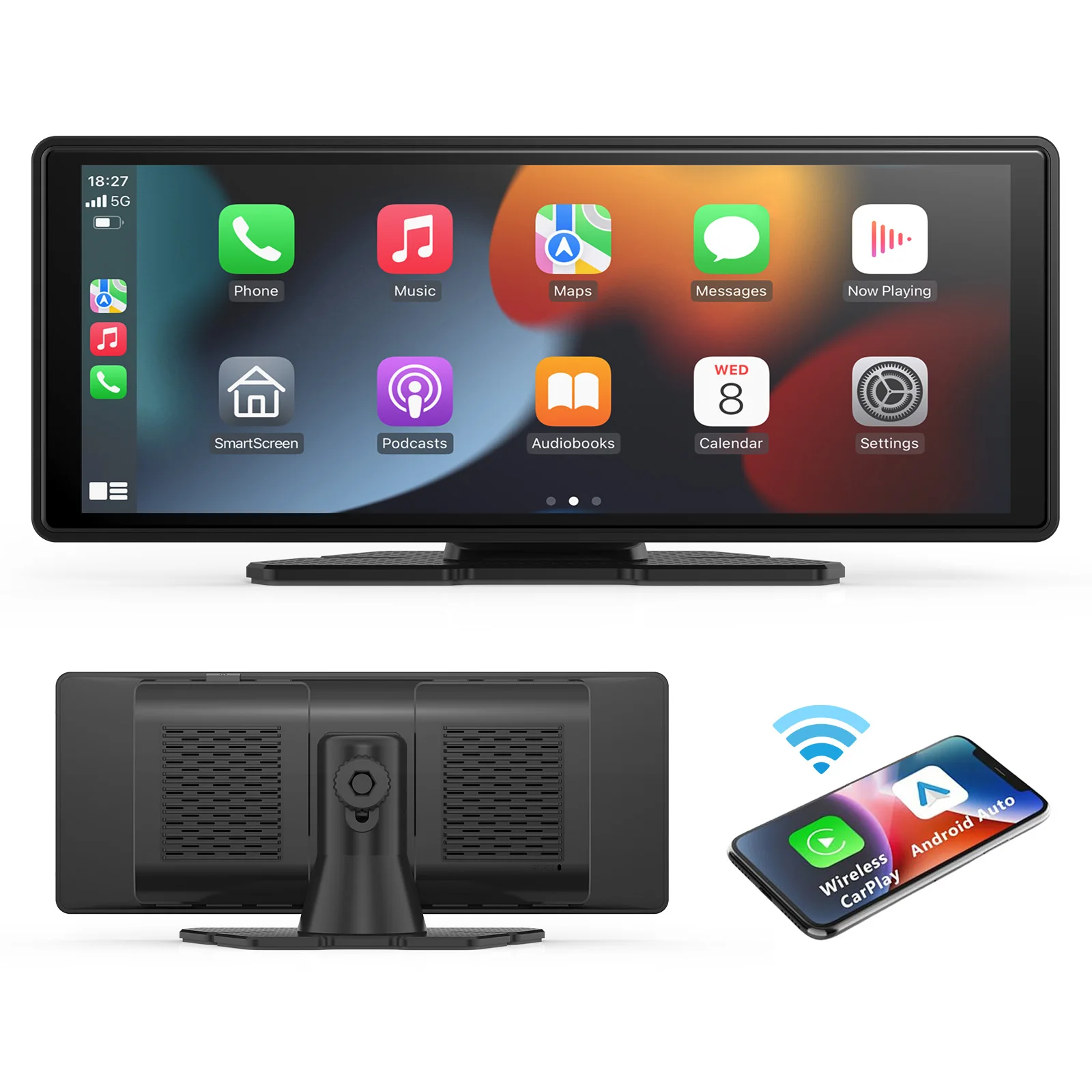 Universeller tragbarer kabelloser Carplay-Bildschirm für das Auto – Bild 5