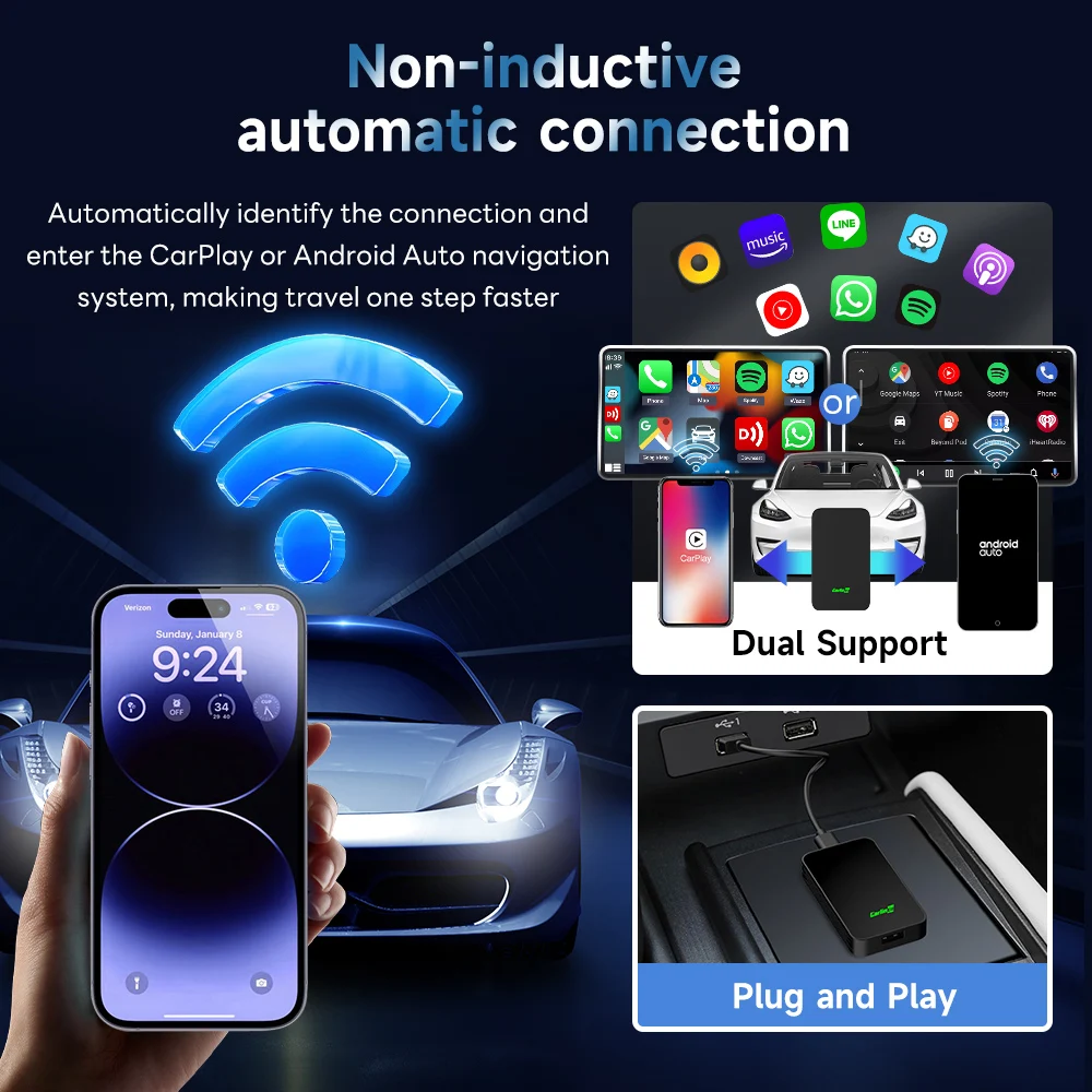 2026 CarlinKit 5.0 2Air Wireless Android Auto Box Tragbarer CarPlay – Bild 4