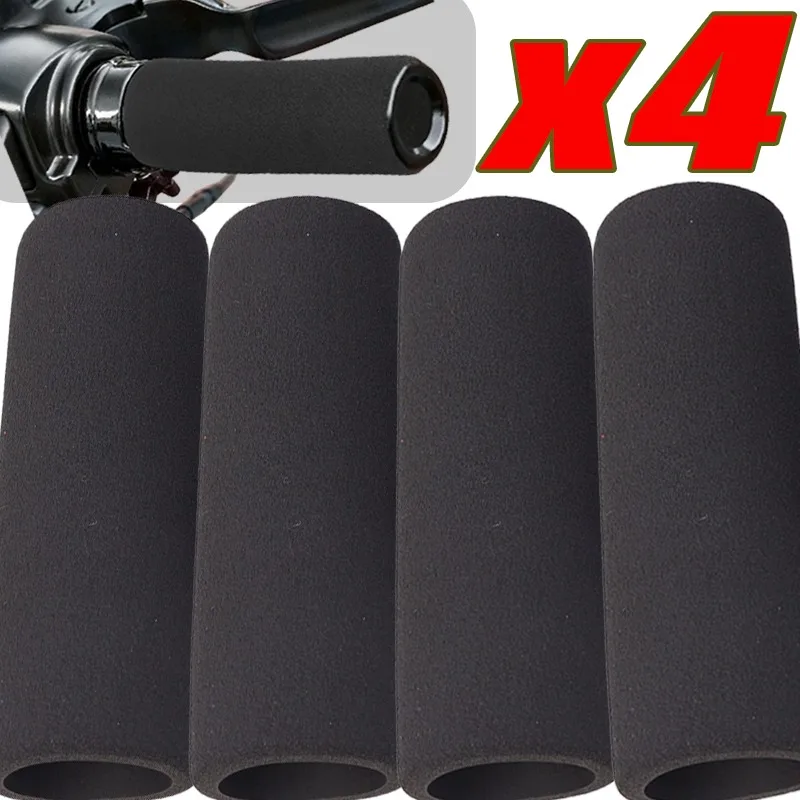 Motorrad-Modifikation, rutschfeste schwarze Schaumstoff-Griffabdeckung, Ausrüstungen, Lenkergriffe, Ärmel