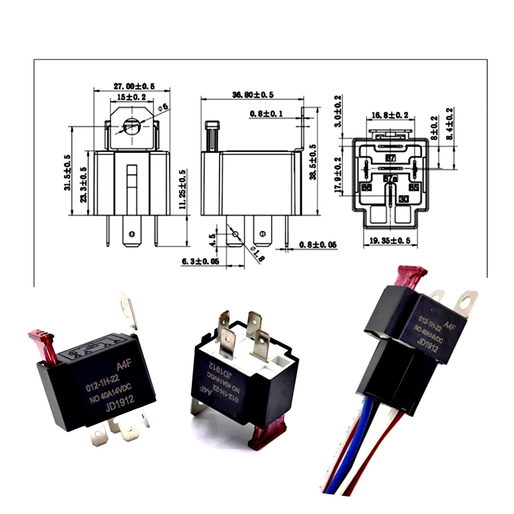 40a Autos icherungs relais Kfz-Relais schaltung 40a 12V/24V jd1912 – Bild 6