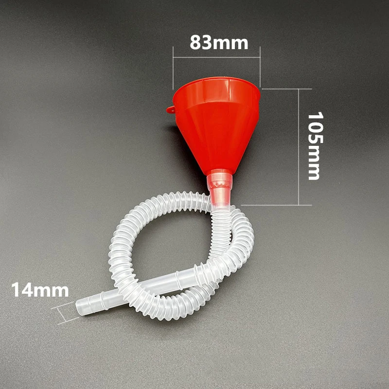 Auto-Tank trichter mit abnehmbarem Schlauch rohr Motoröl Benzin filter Transfer trichter (2 Stück)