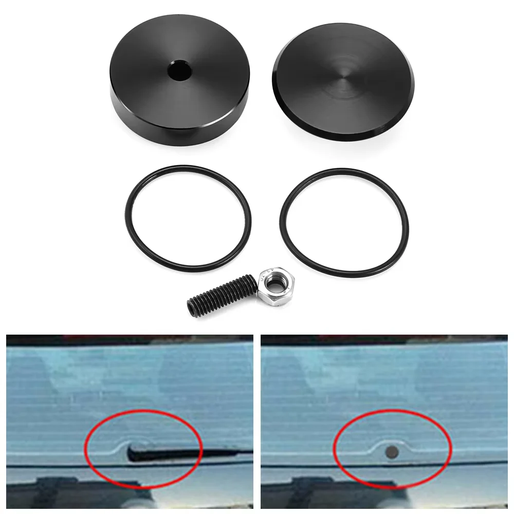 Aluminium Auto Heckwischer Löschen Kit Stecker Kappe Universal Auto – Bild 3